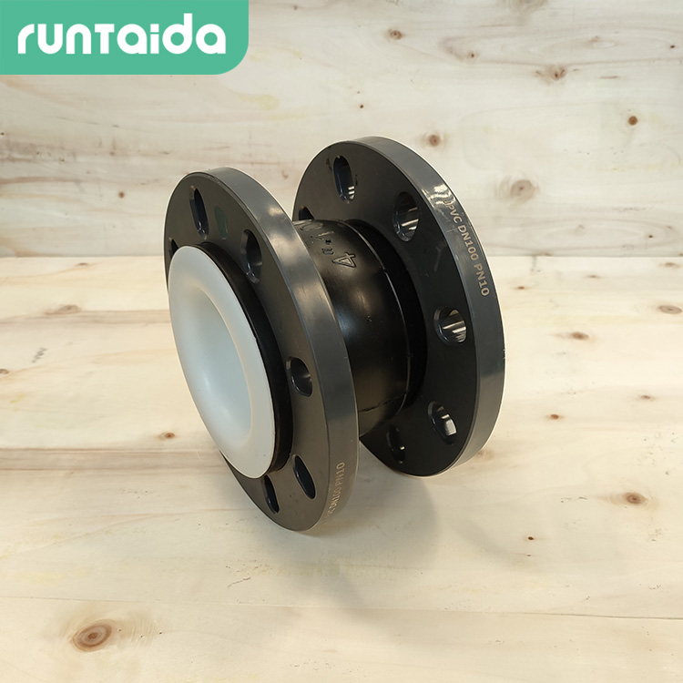 潤泰達-四氟橡膠膨脹節補償器(qì)F4可曲撓橡膠軟接頭