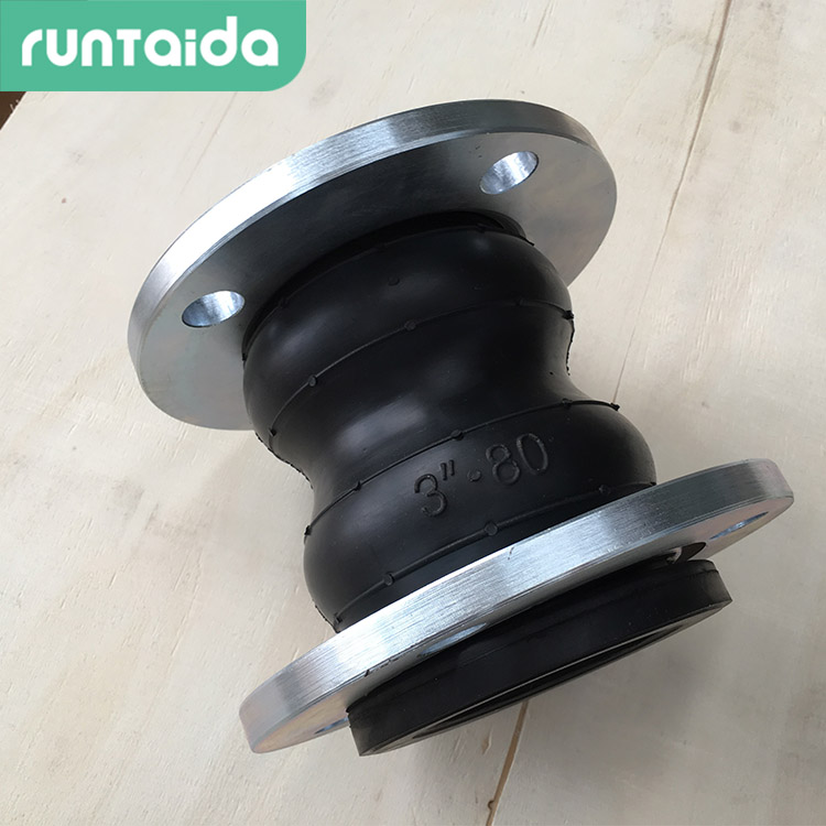 潤泰達-雙(shuāng)球體彈(dàn)性(xìng)橡膠接頭(tóu)雙球橡膠軟(ruǎn)接頭(tóu)橡膠補償器